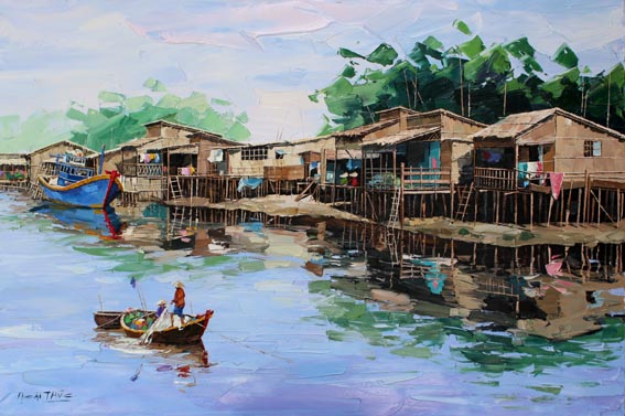 Fishing village  VIII