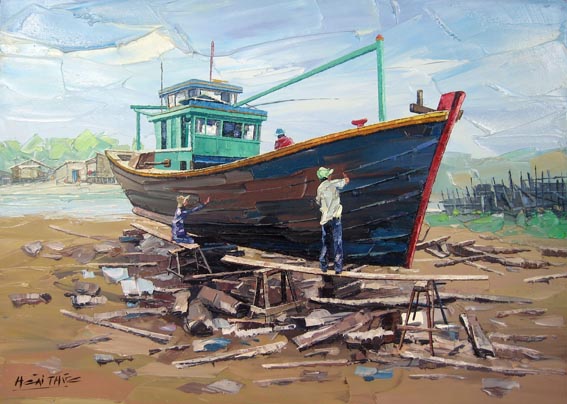 Repair of fishing boats II 