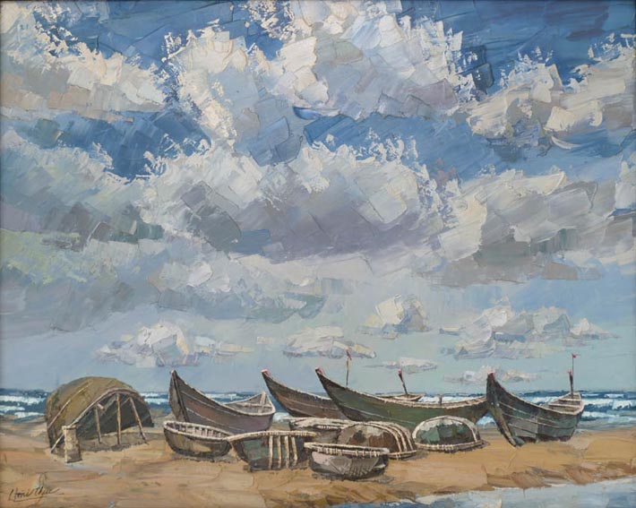 Resting boats  II