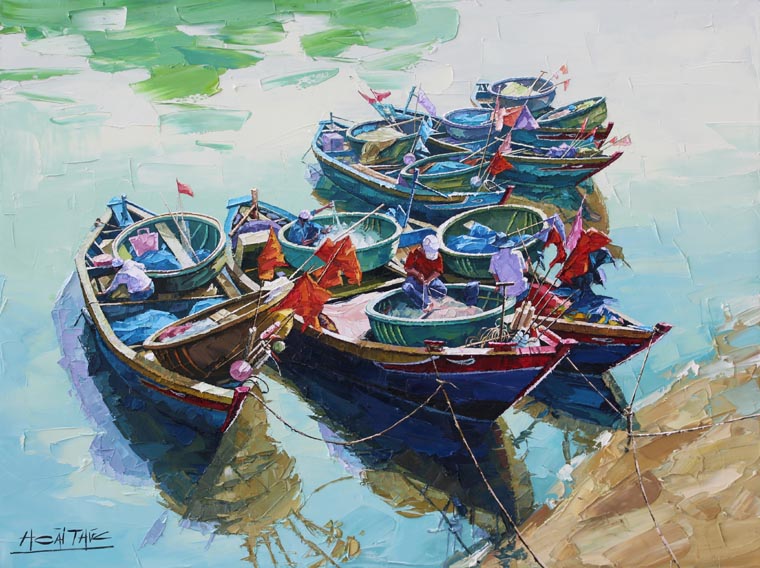 Resting boats VI